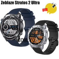 For Zeblaze Stratos 2 Ultra Strap smart watch Silicone Bracelet Band Screen Protector Film