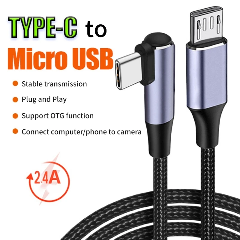 Cable conector confiable tipo Micro USB, carga rápida, transmisión datos estable, Universal para tableta, auriculares y