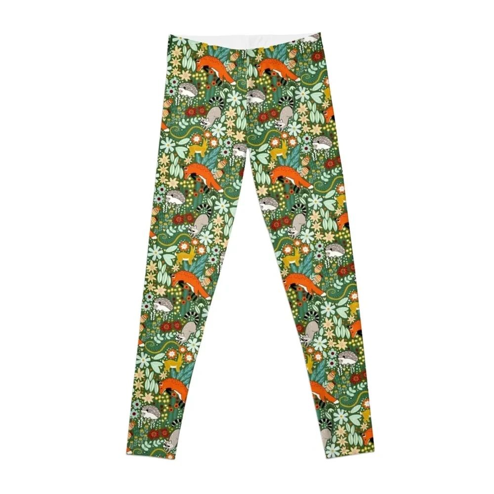 

Textured Woodland Pattern - Forest Green Leggings for fitness Tight fitting woman Womens Leggings