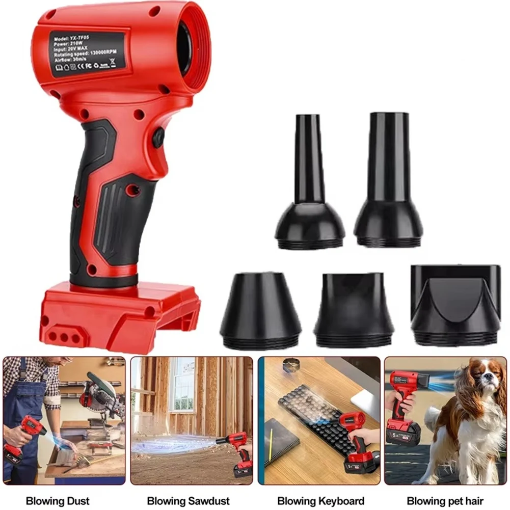 

M12K-Multi-Function Cleaning Tool For 18V Lithium- Battery 210W High Speed Jet Blower Air Duster Mini Electric