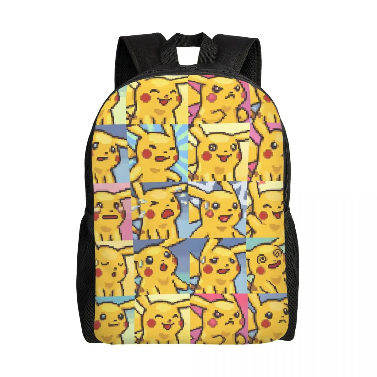 

Custom Bikachus Backpacks for Men Women Water Resistant College School Series Video Games Bag Printing Bookbag