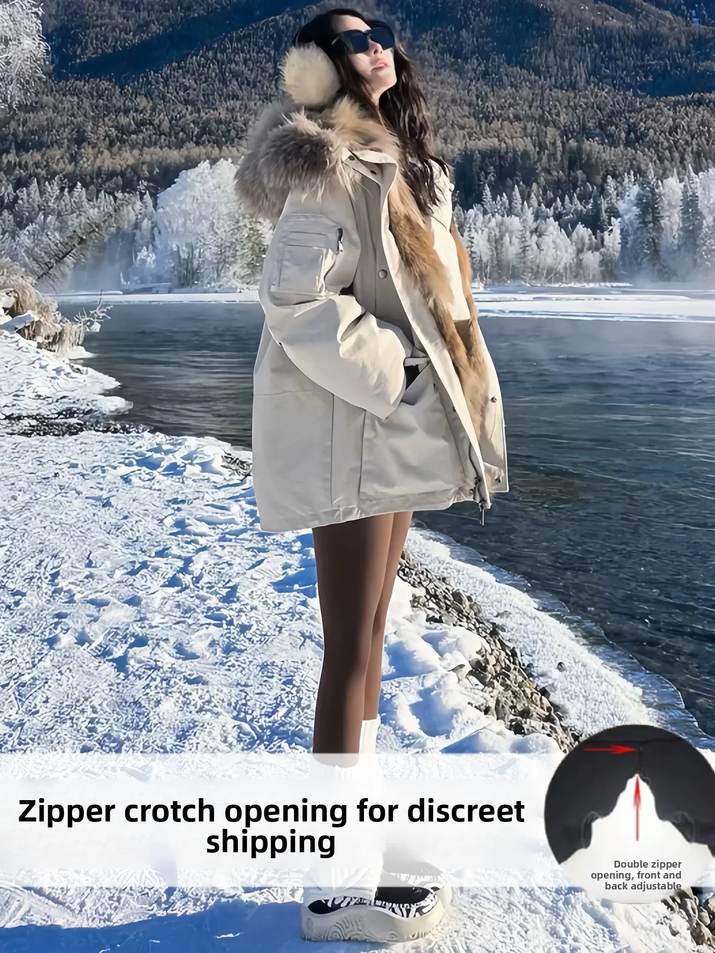 Damskie legginsy outdoorowe z ociepleniem, modelujące pośladki, z wysokim stanem, długie, idealne na jesień i zimę.