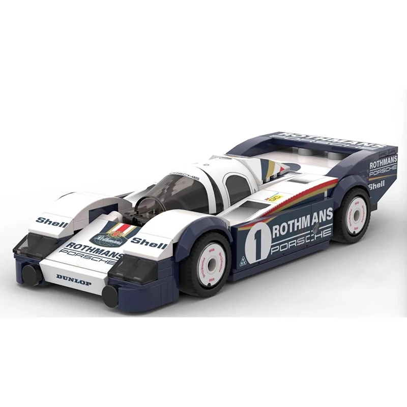 

232 детали 956 1982 City Speed Champion, классическая модель гоночного автомобиля, строительные блоки для мальчиков, детские игрушки, подарки
