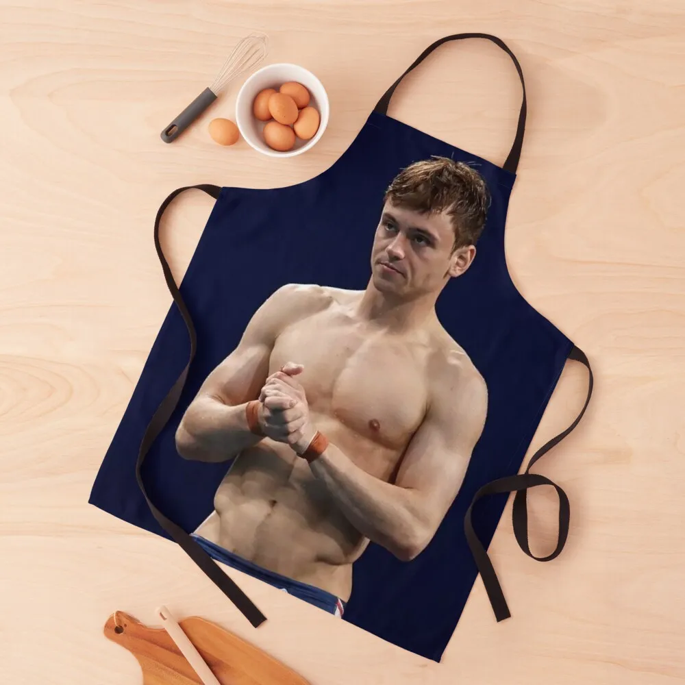 

tom daley Apron New year's Woman Kitchen kindergarten teacher Apron