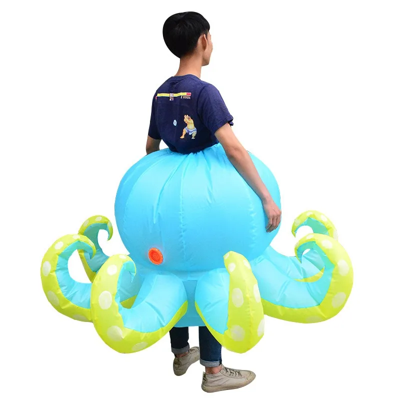 Halloween Party Novelty Dress Up Show Props Octopus Inflatable Costume, Octopus Inflatable Costume Cosplay Costumes