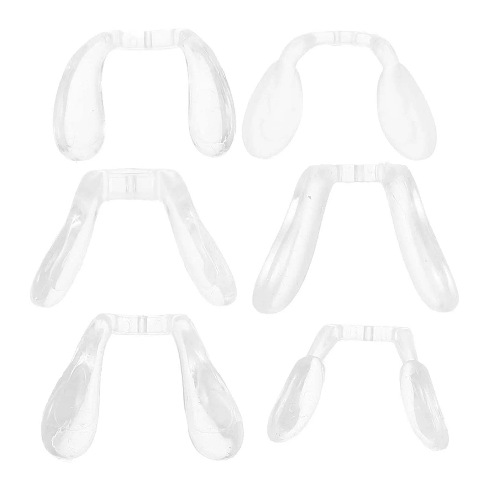 6Pcs Eyeglass Nose Pads Silicone Soft Comfortable Non-Slip Replacement Cushions Suitable for Glasses Sunglasses Optical Frames
