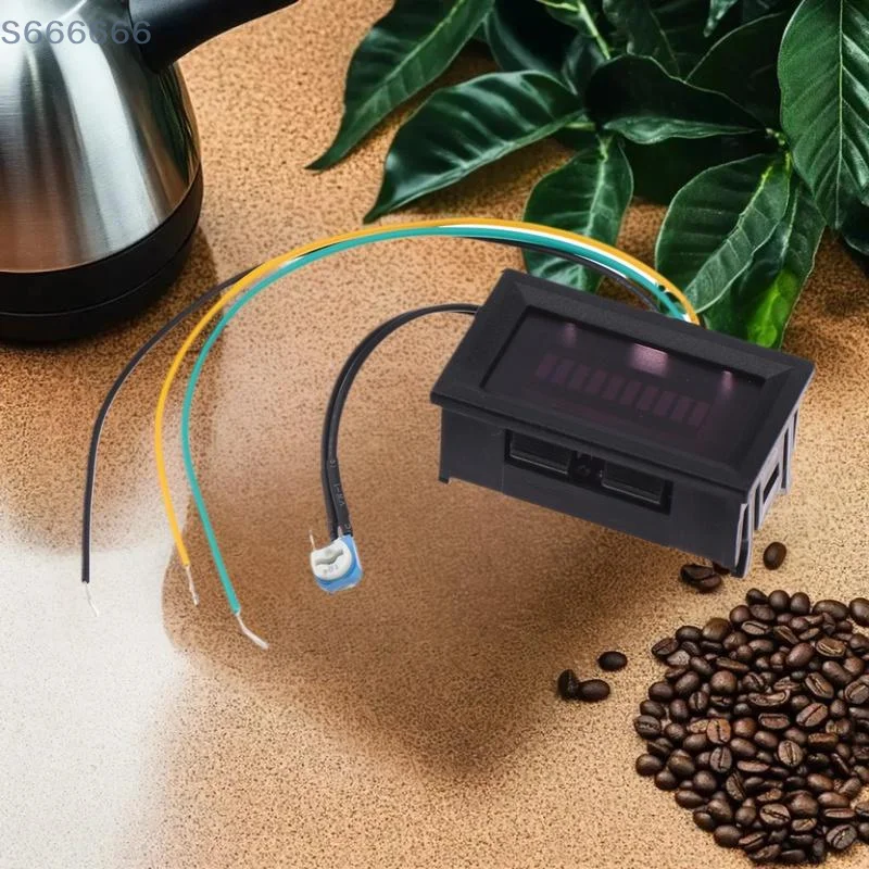 مقياس زيت LED عالمي 12 فولت، مؤشر قياس مستوى الوقود للسيارات والدراجات النارية #5