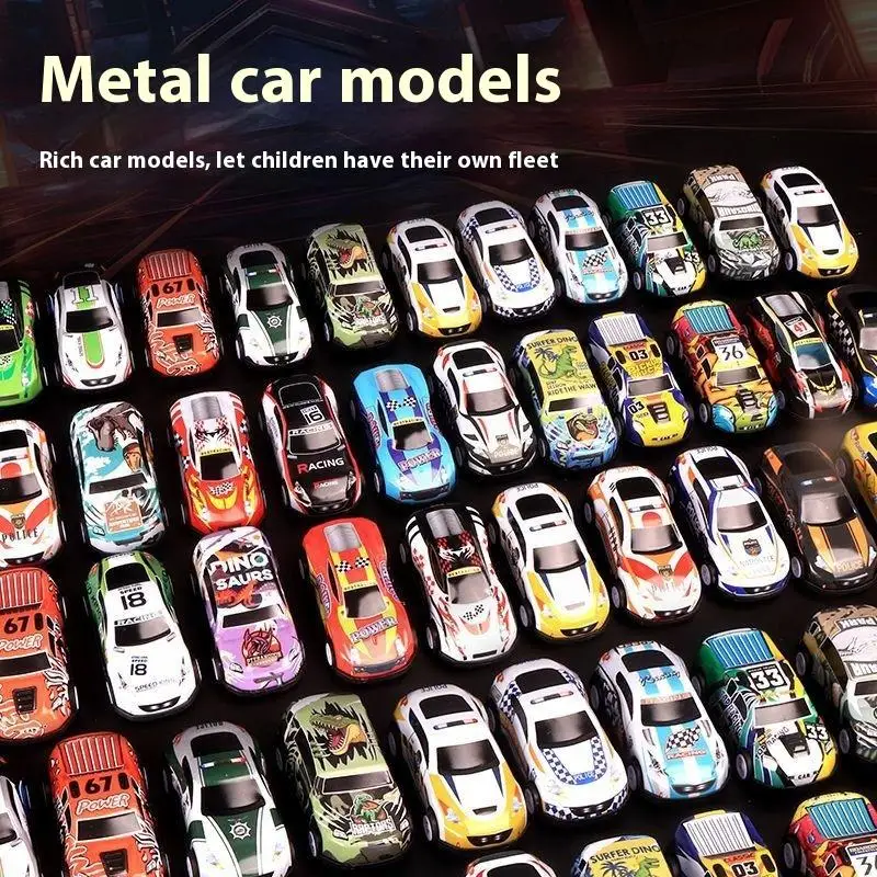 3.Educational Toy Gift Set: 48 Simulation Alloy Cars, Engineering Vehicles, Pull Back Action, Suitable for Boys' Birthday