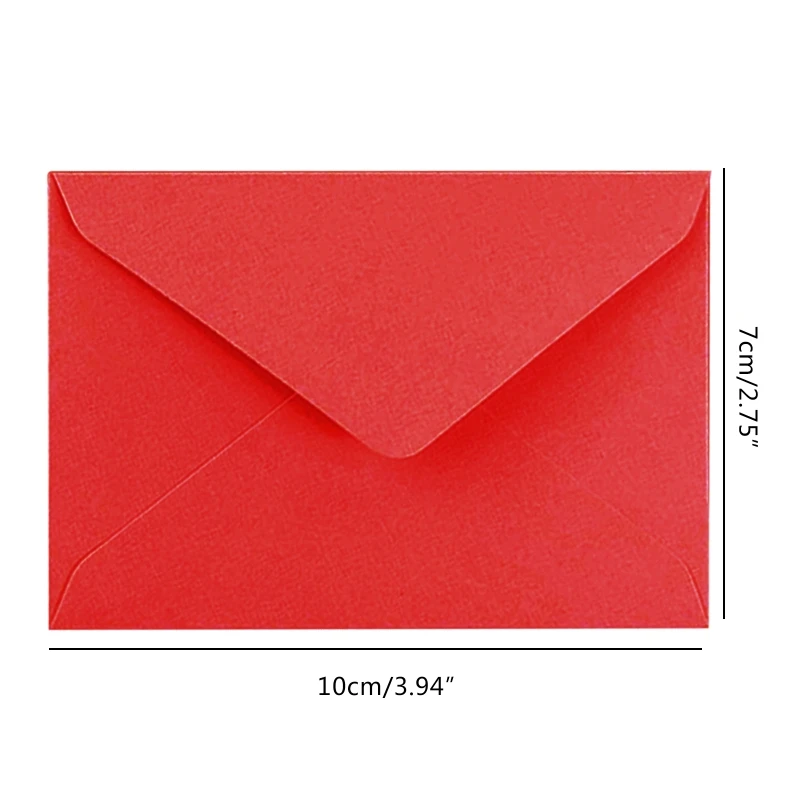 Pack of 10cps Colorful New Retro Blank Mini Paper Envelopes Wedding Party Invitation Greeting Cards Shower Gift