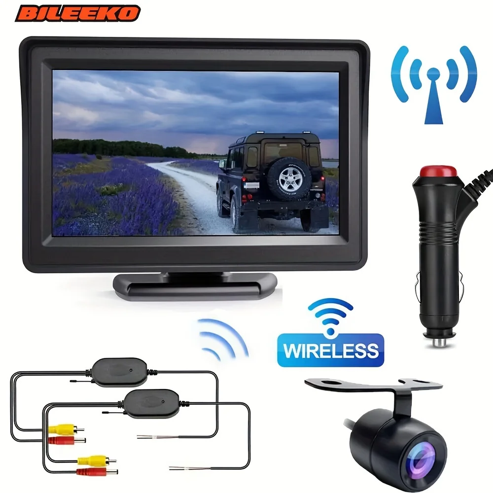 Wireless Car Backup Camera Kit 4.3