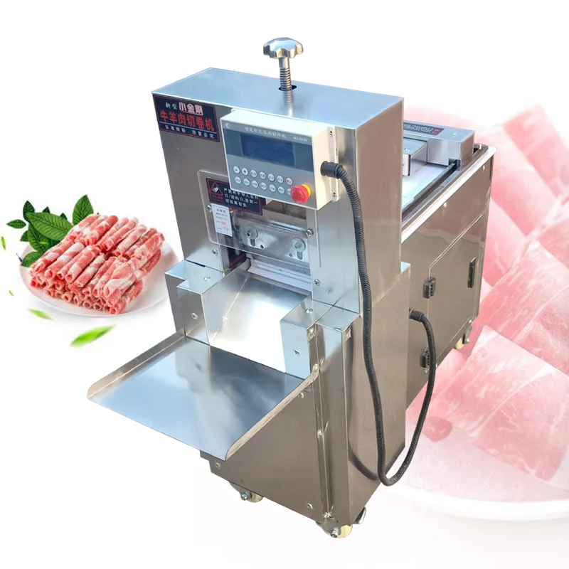 Multi-function Single Roll Slicing Machine For Hot Pot Restaurant Butcher's Shop Meat Section Restaurant Sliced Meat Roll Machin