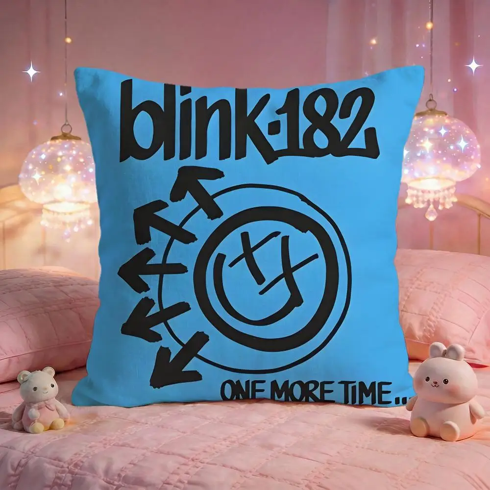b-Blink-182 band Cushion Cover Premium Comfort Reversible Pillow Cove -Two in One Design for Any Room & Car Interior