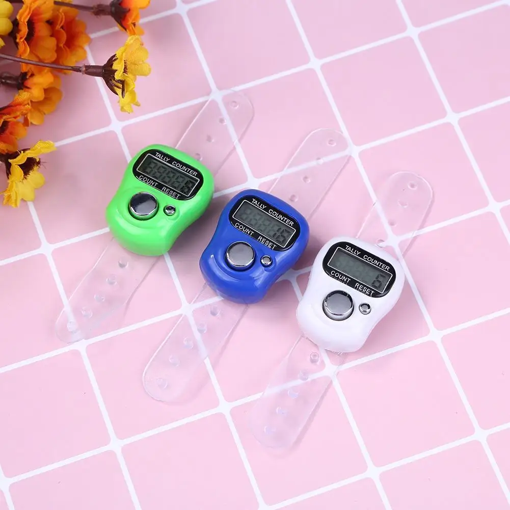 LCD Digital Display Buddha Beads Counter 0-9999 Count Multipurpose Buddha Pray Counter Lightweight Accessories for Chant Sutra