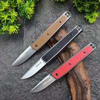 7190 Pocket Knife G10 Handle 8CR13MOV Steel Folding Knife Hiking Fishing EDC Outdoor Small Knives