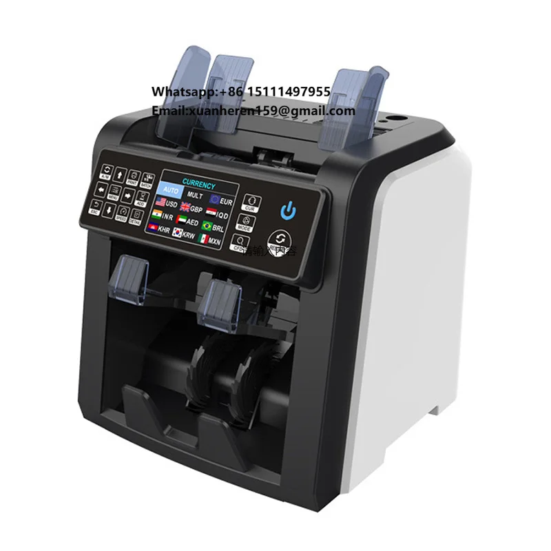AL-950 Coin Counting Machine DUAL CIS Bill Counter Money Counter Cash Counting Machine
