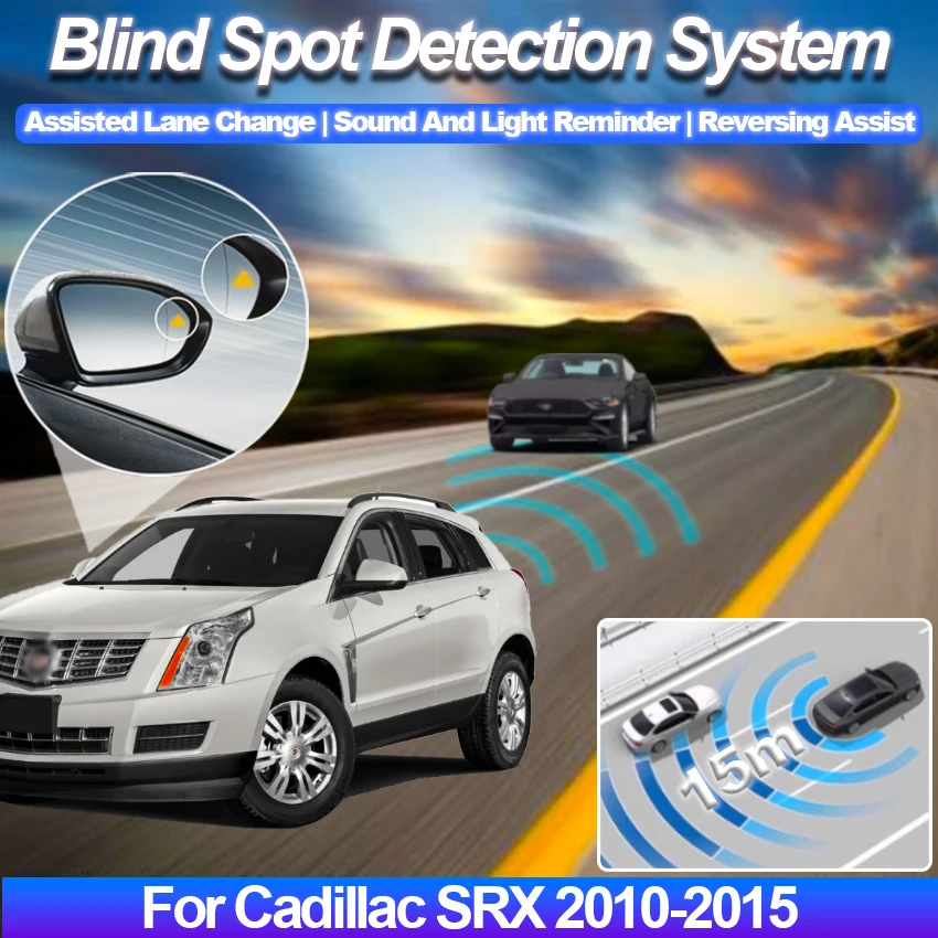 Car Blind Spot Detection System BSD BSA BSM Radar Detector For Car Rear Mirror Monitoring For Cadillac SRX 2010-2015