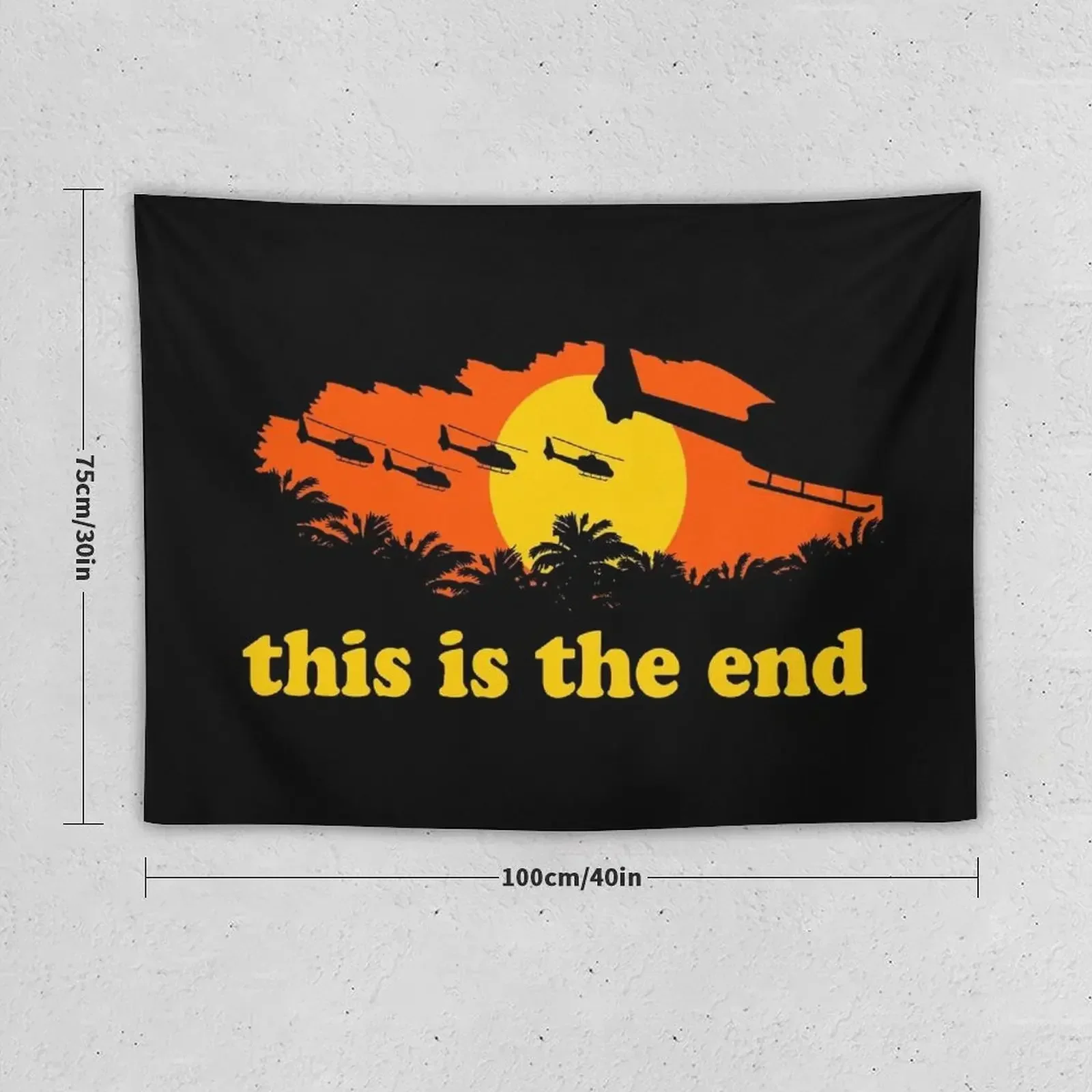 Apocalypse Now: This is the end Tapestry Decorations For Your Bedroom Room Ornaments On The Wall Decoration For Home Tapestry