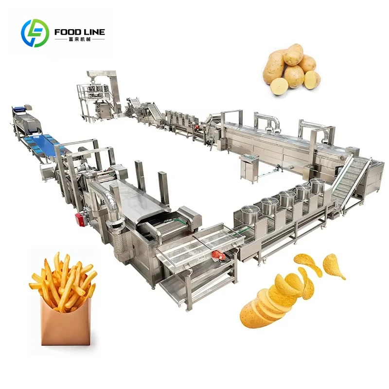 

Automatic French Fries Potato Chips Machine Fully Automatic Electric Fried Potato Chips Production Line