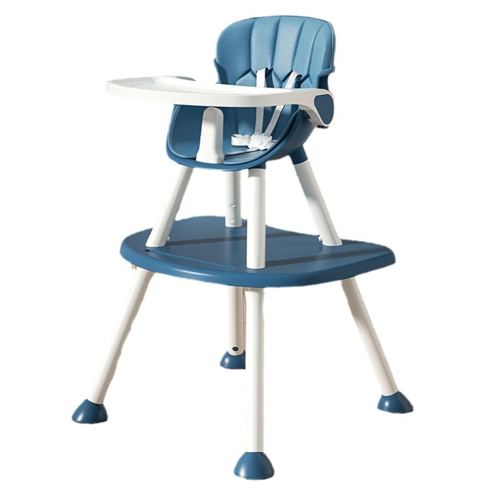

Adjustable Three in One Detachable Baby High Legged Dining Chair With Dining Plate Safety Belt Desk Learning Chair