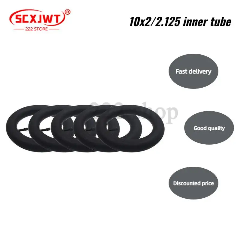 

10X2/2.125 inner tube straight mouth thickened for children's bicycle electric scooter