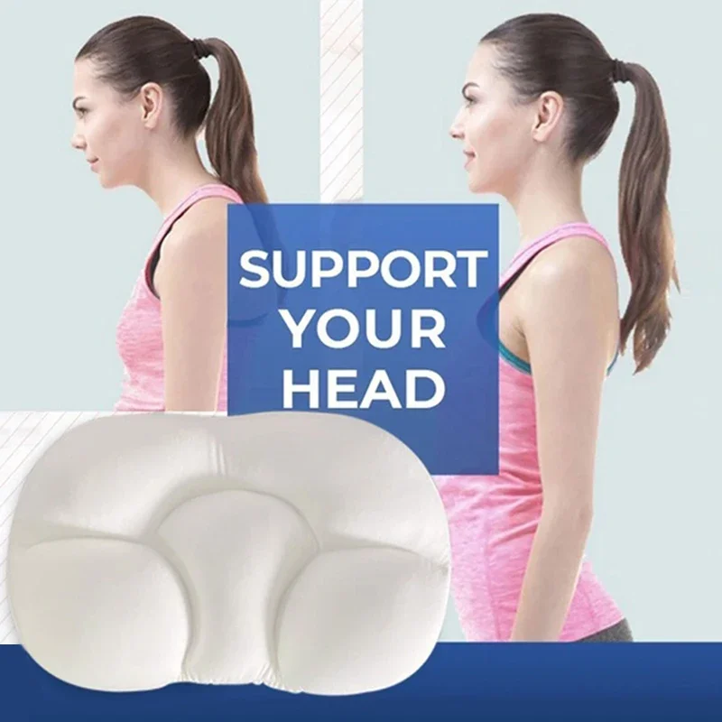 

All-round Sleep Pillow Soft Neck Support Egg Sleep Pillow Massage Bedding for Neck Pain Sleeping Back Cushion 3D Cloud