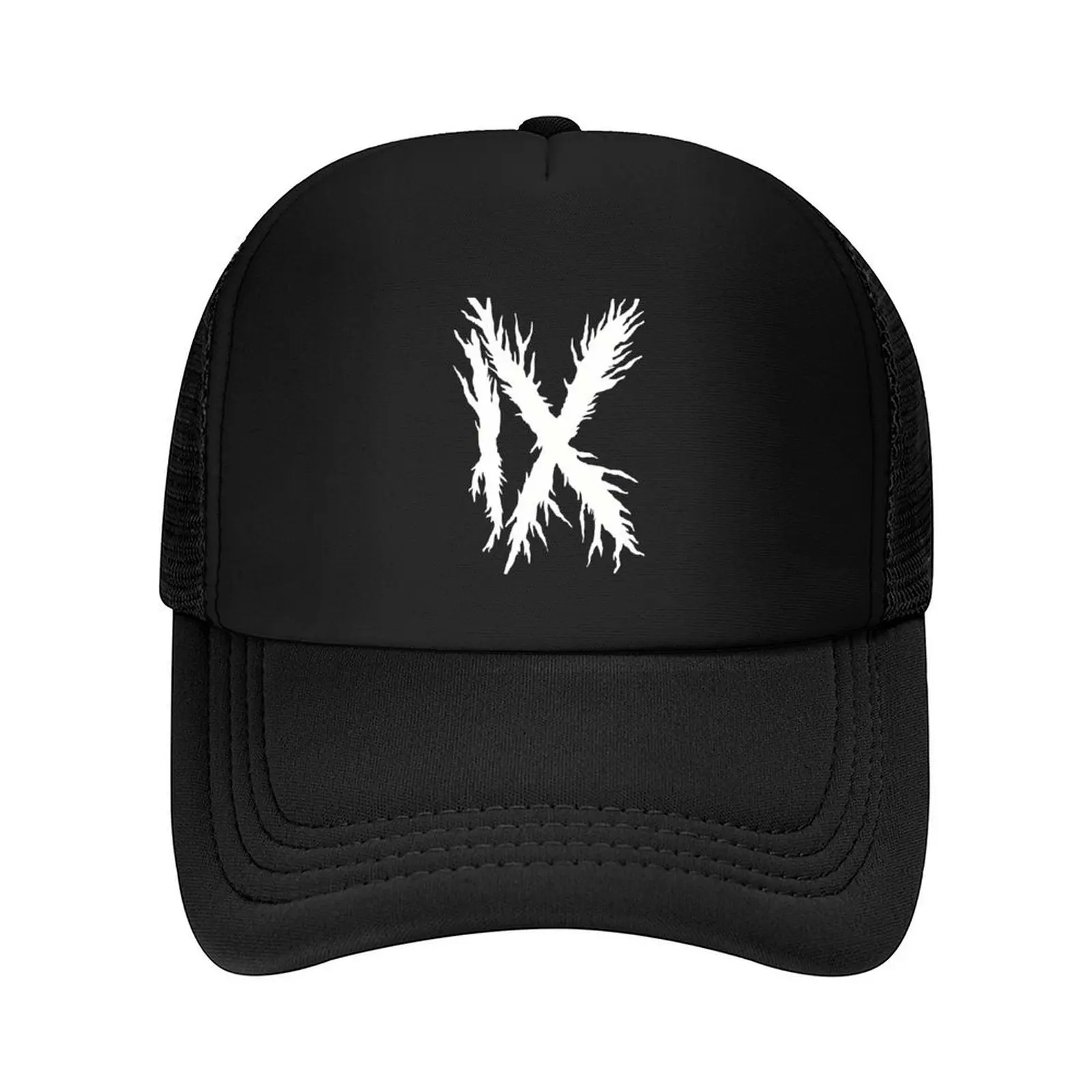 

Ix White Metalcore Baseball Cap Kids Hat beach hat Streetwear men's big size hat For Men Women's