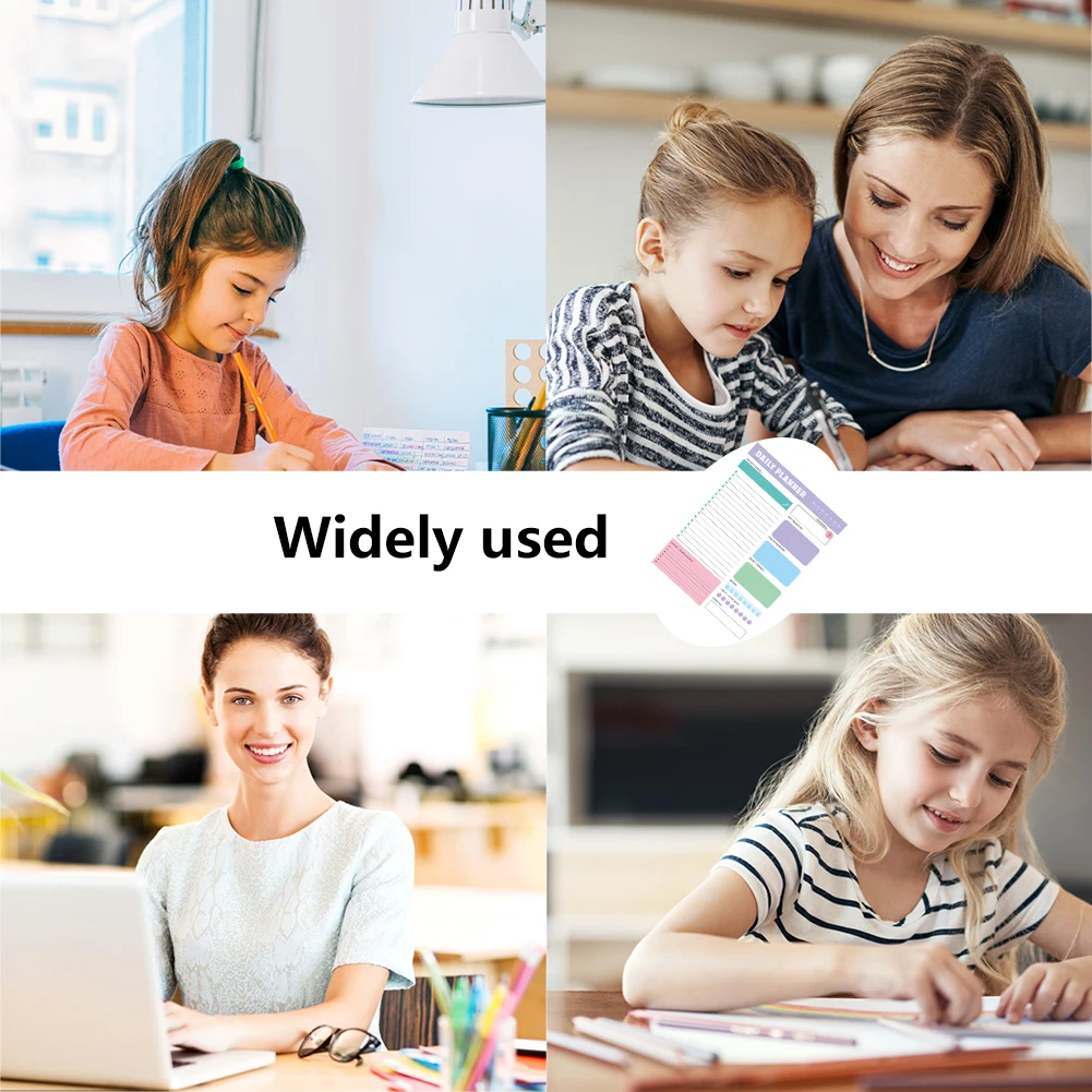 60 ورقة/كتاب مخطط يومي ممارسة هياكل مرنة للقيام قائمة العمل المنظم دراسة مكتب الجدول الزمني كتابة مذكرة المفكرة