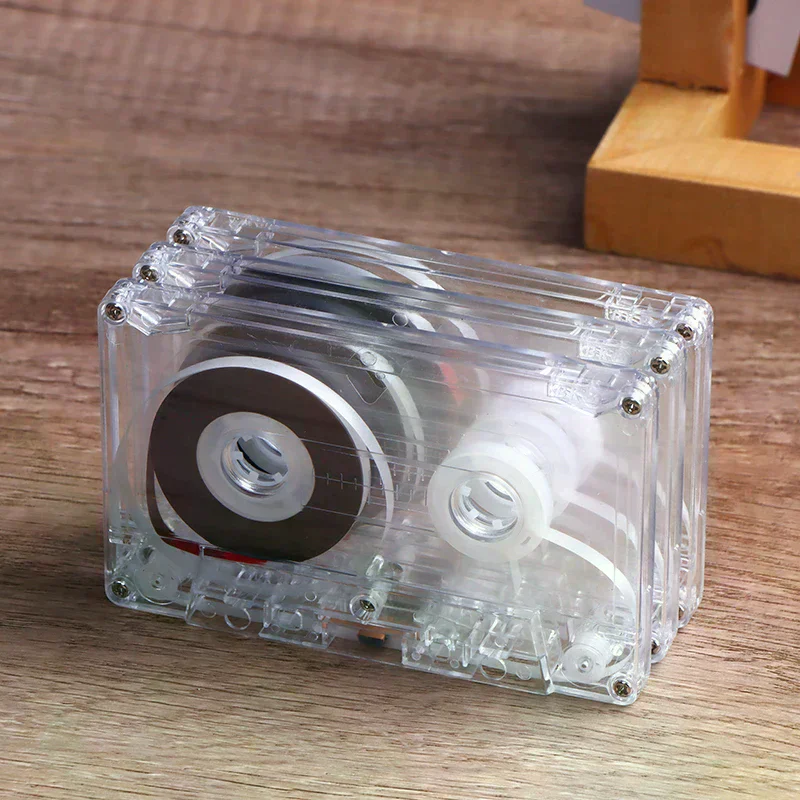 Cassette Color Blank Tape Player With 45/60/90 Minutes Magnetic Audio Tape Clear Storage Box For Speech Music Recording Standard