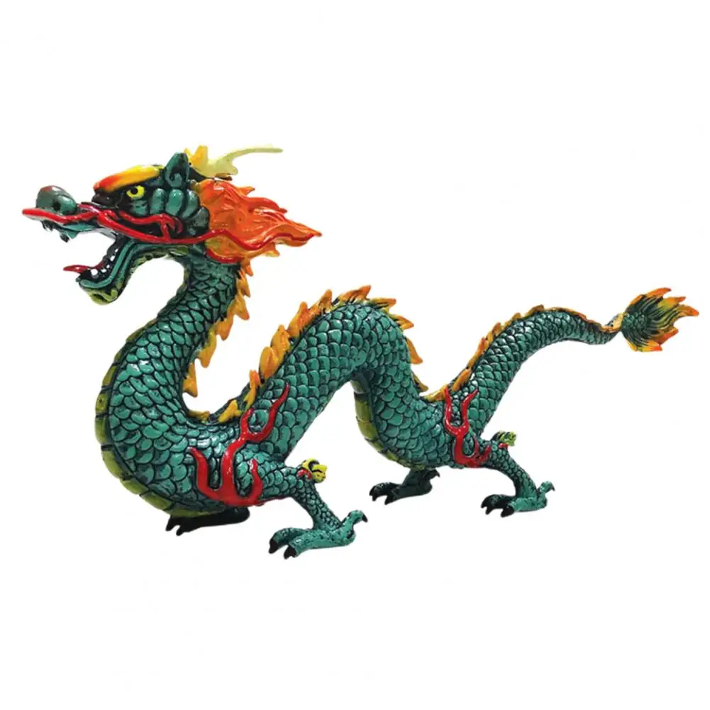 Compact  Pragmatic Chinese Dragon Feng Shui Sculpture Trendy Chinese Dragon Toy Delicate   for Home Decor