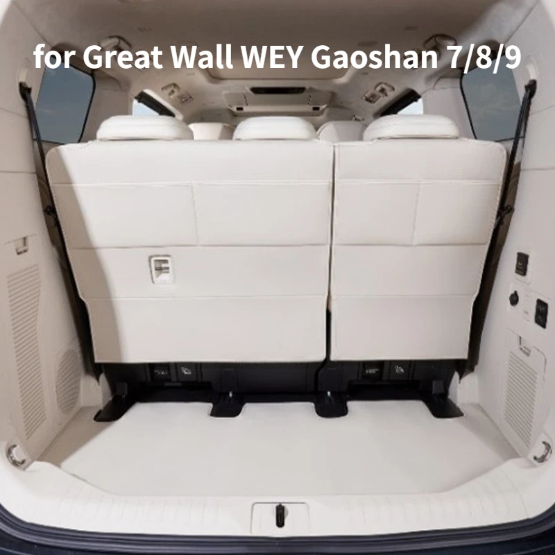 

Trunk Mat & 3rd Row Seat Back Protector, Scratch-proof Interior Mod Part for WEY Gaoshan 7/8/9