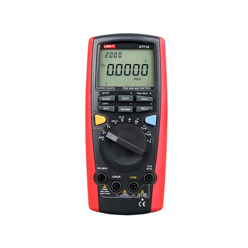UT71A Digital MultiMeter Ture RMS AC DC Meter Volt Ampere Ohm Capacitance Temp Tester Ammeter Multimeter Pocket Multimeter