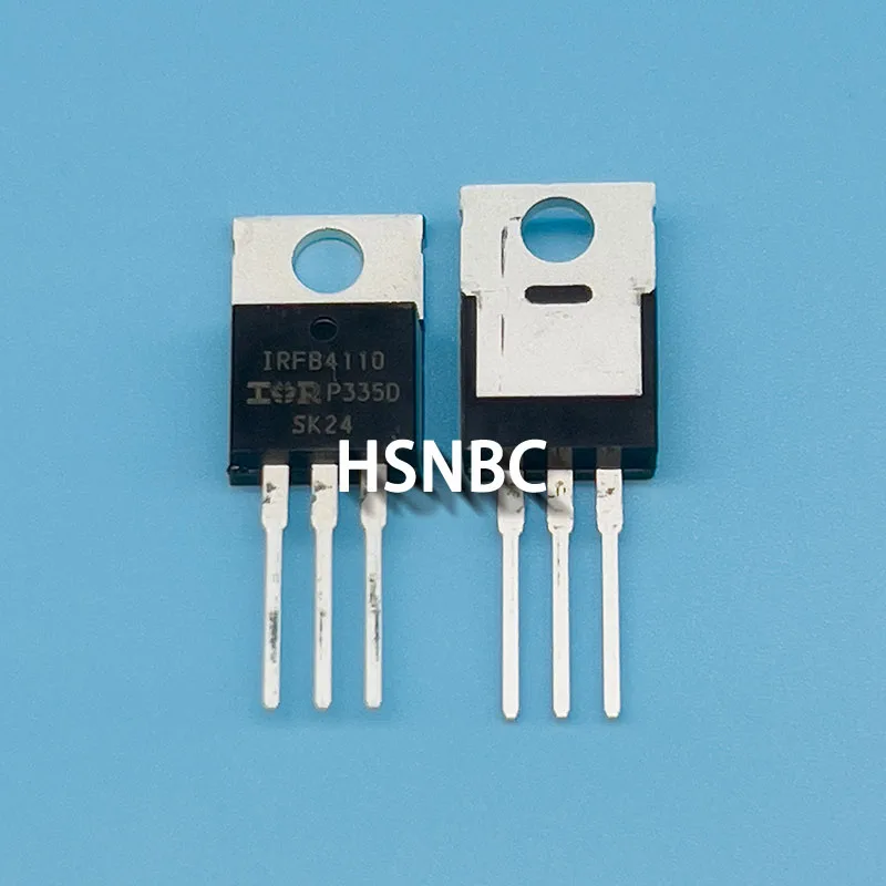 10Pcs/Lot IRFB4110PBF IRFB4110 FB4110 TO-220 100V 180A MOSFET N-Channel Power Transistor 100% New Imported Original