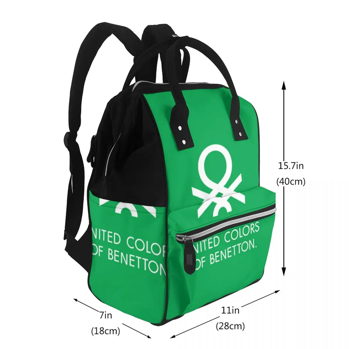 United Colors Of Benetton Student Backpack School Bag Hiking Travel Daypack for Men Women Bookbag Shoulder Bags