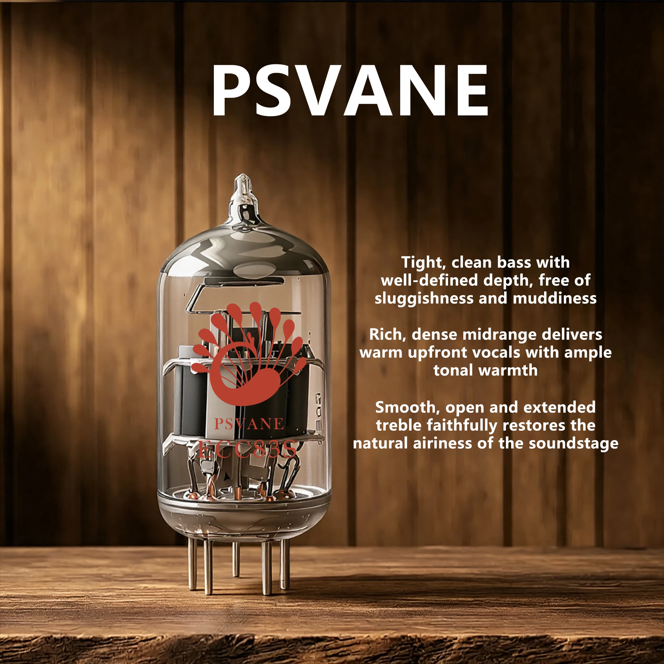 PSVANE ECC83S Vacuum Tube-OLDCHEN, Drop-in Replacement for ECC82/12AU7/ECC81/ECC83S, Hi-Fi Audio Tube Amplifier