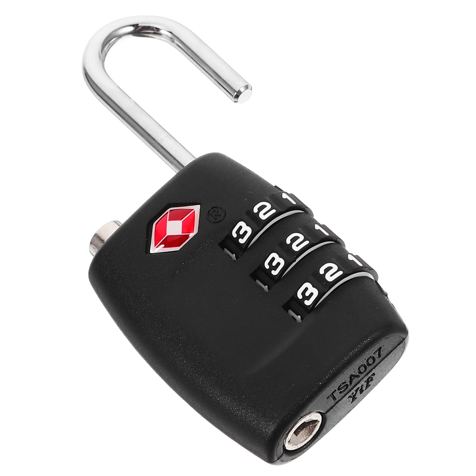 

Portable TSA Approved 3 Combination Lock Black 6x3cm Durable Luggage Padlock for Suitcase Locker Backpack Travel Security
