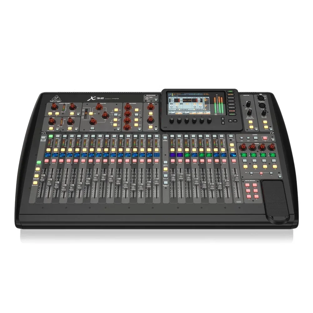 Behringer X32 Digital Console Stage Record Live Show Music Equipment Pa System 32 Inputs Audio Mixer