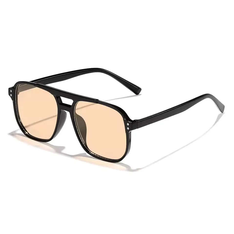 Vintage Männer Frauen Große Sonnenbrille Männer Platz Shades Marke Designer Unisex Sonnenbrille Schwarz Objektiv Männlich Weiblich Sonnenbrille UV400