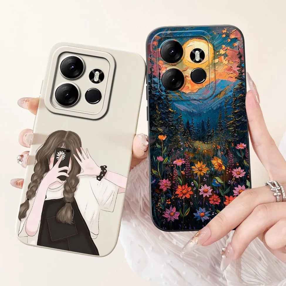 ل Tecno Pop 7 Pro BF7 حافظة Pop7 BF6 موضة Kawaii بنات مضحك كول بنين سيليكون الغطاء الخلفي ل تكنو البوب 7 جراب هاتف Funda