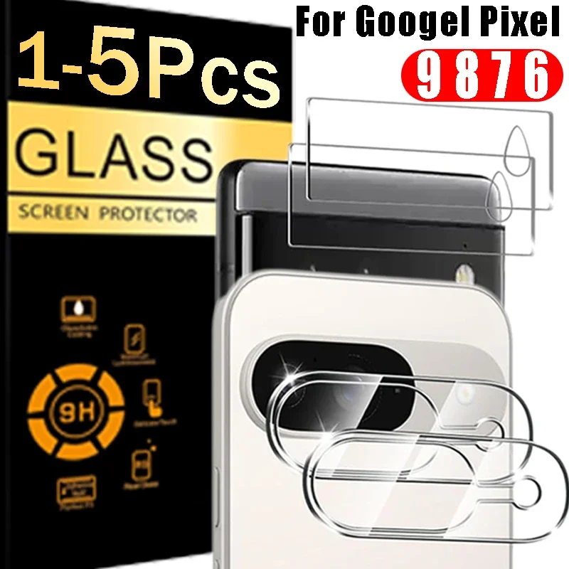 1–5 Stück gehärtete Glas-Objektivfolie für Googel Pixel 9 Pro XL 8 Pro 7 Pro 6A Kameraschutz, Objektivschutzhülle für Pixel 9 8 7