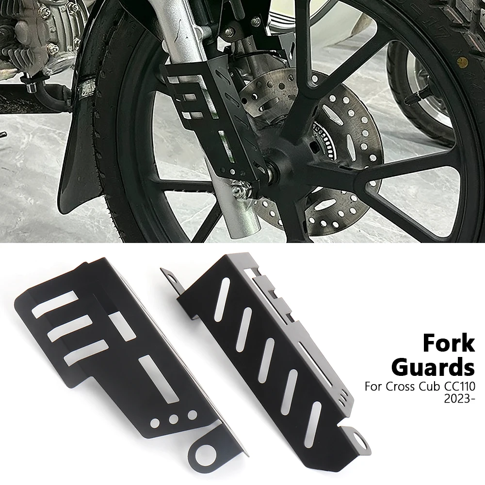 Motorcycle Accessories Front Wheel Disc Brake Caliper Cover Guard For Honda Cross Cub 110 CC110 Fork Protection 2023 2024