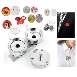 25-58mm Badge Button Molds DIY Key Chain Maker metal material Machine Interchangeable Round Magnetic Badge Punching Die Mould