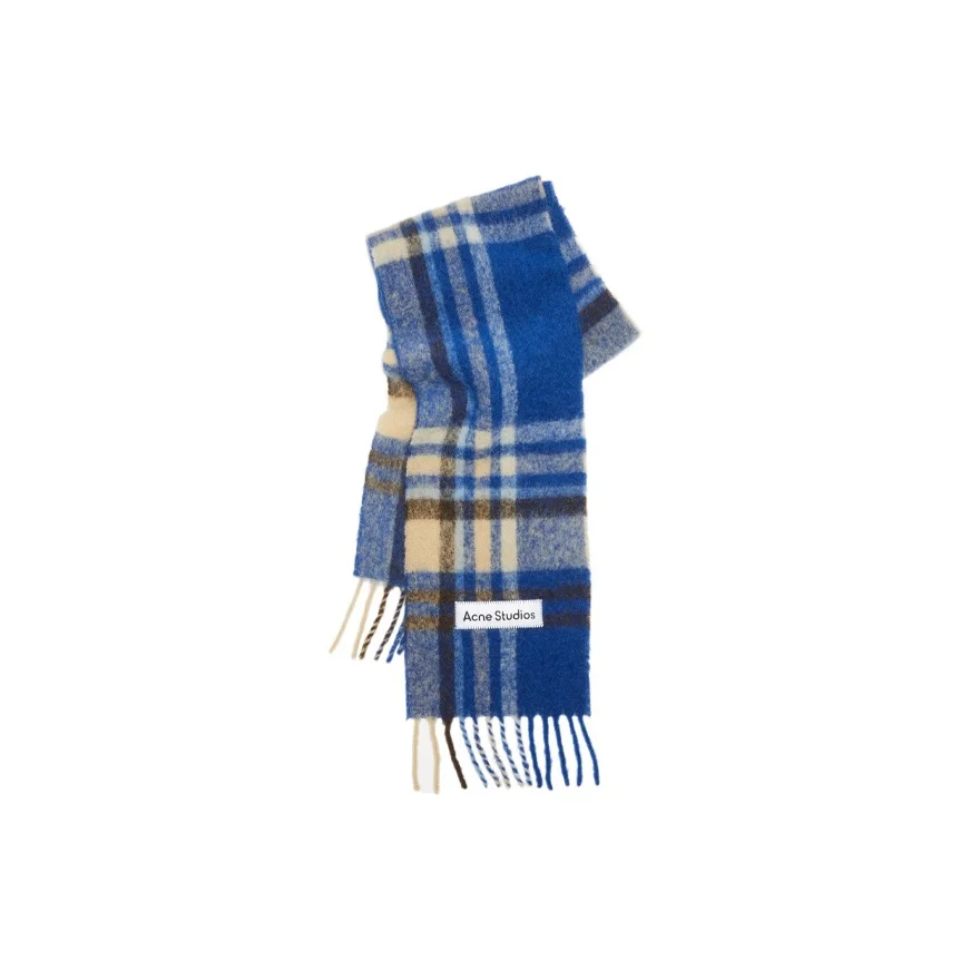 

Acne Studios Mohair Knit Scarves Men's Dark Blue CA0293-BLUE