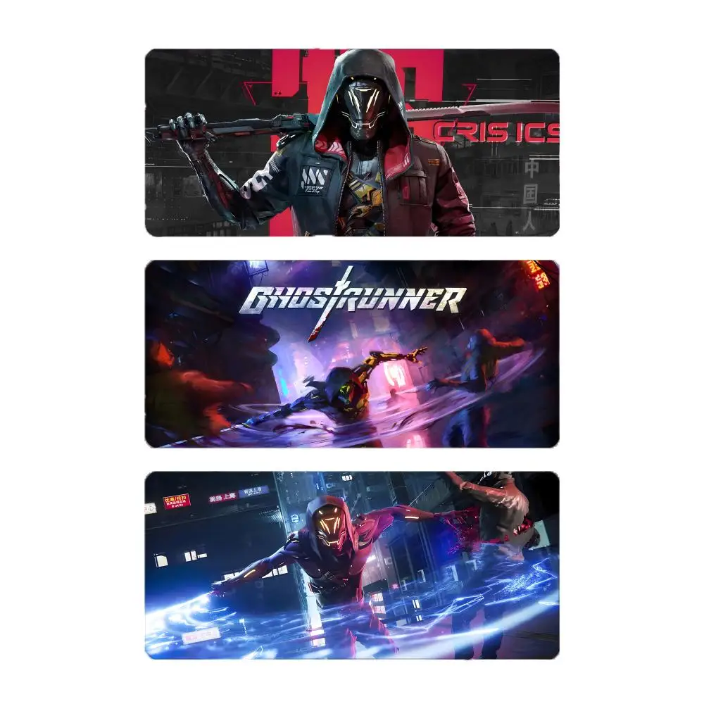runner cyberpunk action game G-Ghostrunner Mouse Pad Mousepad Large Gaming LockEdge Thickened PC Table Desk Mat