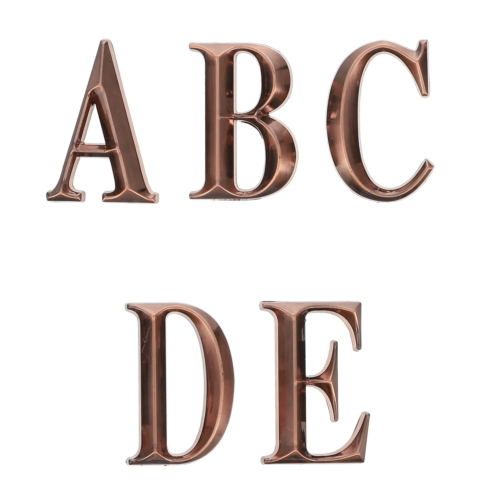 

High Quality ABS Resin House Numbers Door Mailbox Golden Sticker Signboard Durable Practical Safe Long Lasting Address Number