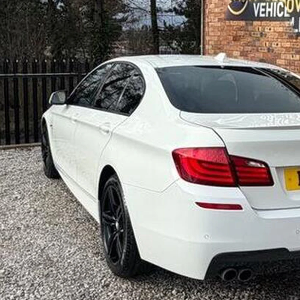 Glänzender/Matter Schwarzer Chrom-Aufkleber zur Entfernung für BMW 5er F10 2011-2017 Limousine, Außenverkleidung der Autofenster – Detail 6