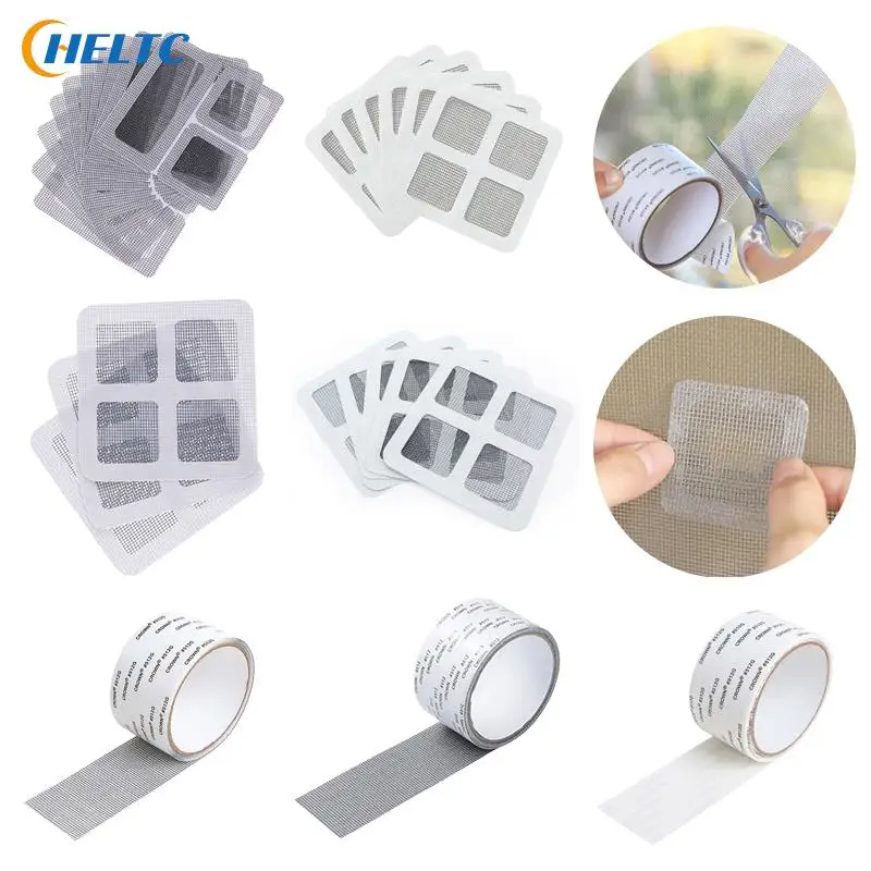 3-15PC Window-shade Adhesive Fix Net Window Home Anti Mosquito Fly Bug Insect Repair Screen Wall Patch Sticker Mesh WindowScreen