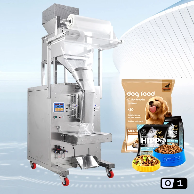 Automatic Pet Dog Food Cat Food Cat Litter Animal Feed Packaging Packing Machine for Small Business