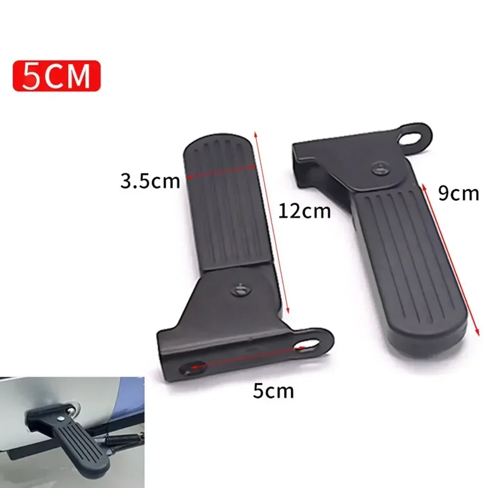 Electric Moped Front Pedal Scooter Front Foldable Pedal Leg Support Pads Thicken Steel Plate E-bike Accessories Pedal 1 Pair