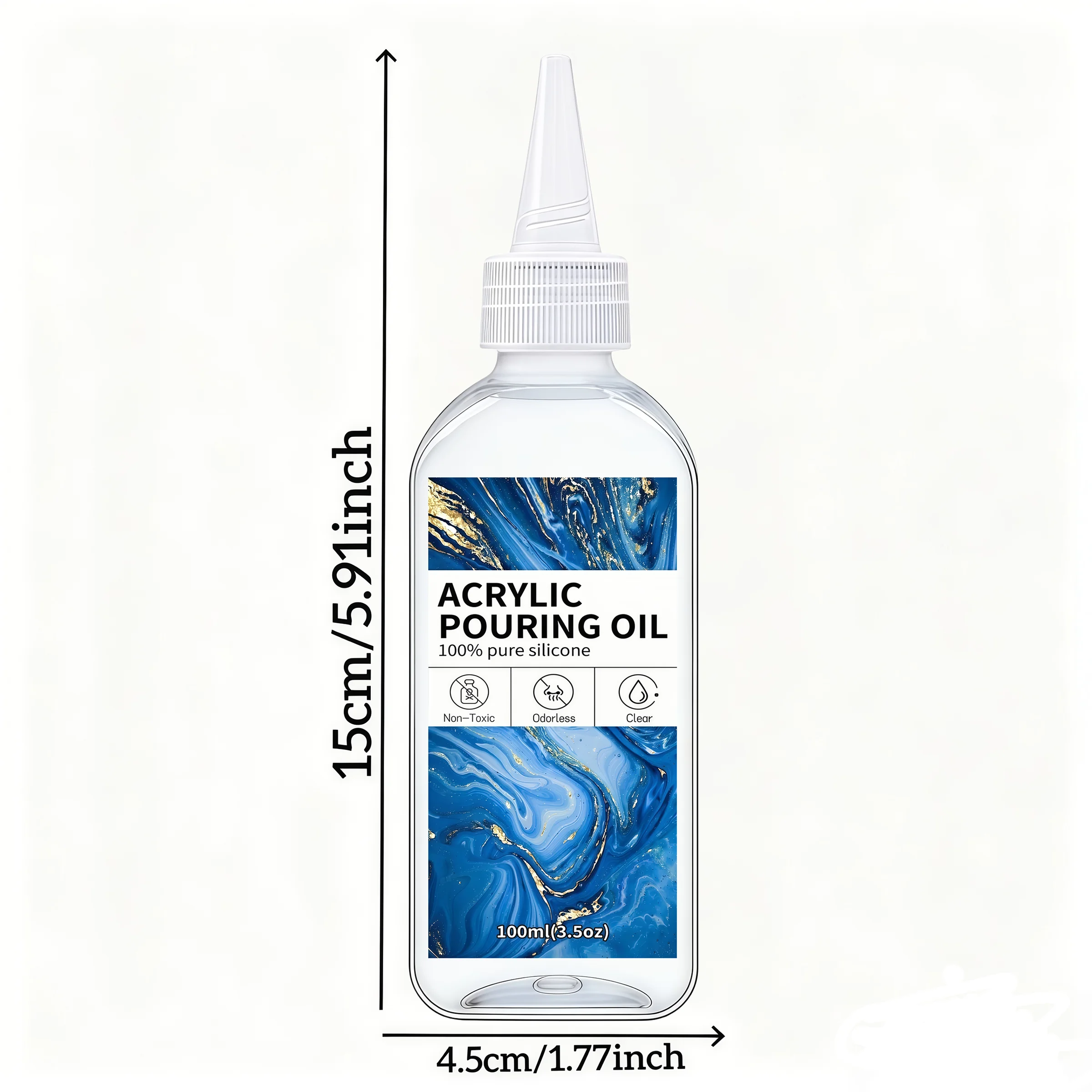 Pouring Oil  Art, Dramatic Cell Activator for Acrylic Paint Pour, 100% Medium Compatible with All Painting Acrylic or Watercolor