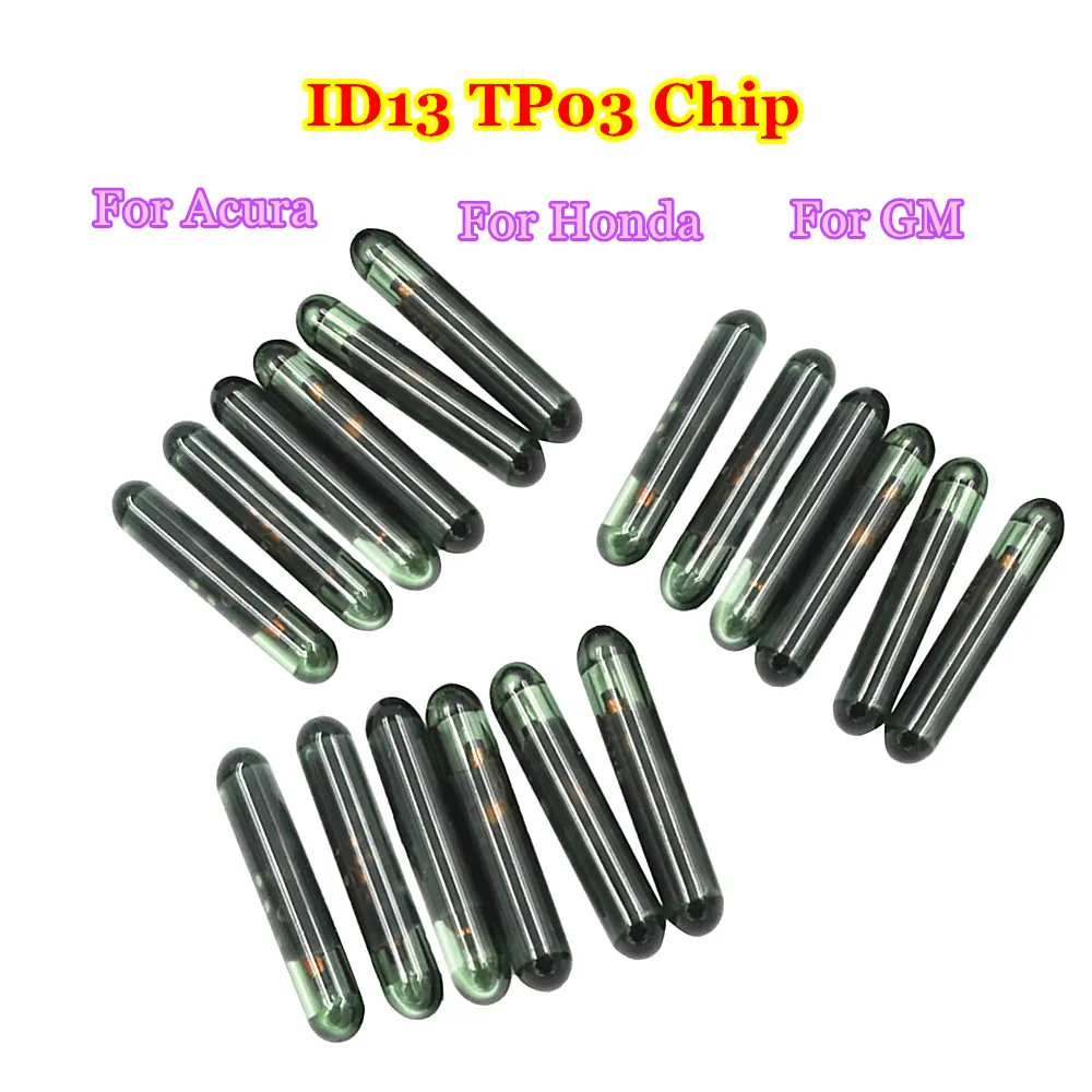 

Original 5/10/20/50pcs Blank ID13 Car Key Chips id13 Glass Transponder Chip For Audi For Fiat For Acura For Honda